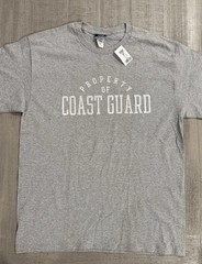 USCG “United States Coast Guard” Ash Gray T-Shirt – Size L / LARGE – NWT!