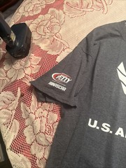 Air Force Shirt Mens Large Blue White US Military Logo Basic Graphic Tee