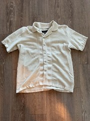 Rag&bone Zuma Toweling Shirt Chalk