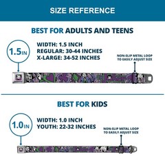mens Seatbelt Joker Wjk001 Belt, Multicolor, 1.5 Wide – 32-52 Inches in Lengt…