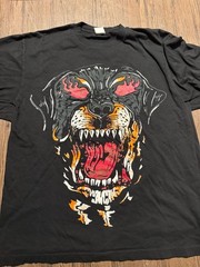Warren Lotas Rottweiler Graphic Print Crew Neck T-Shirt