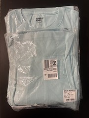 Lands End Long Sleeve Super T Light Blue Radiance, Size M, New In Bag