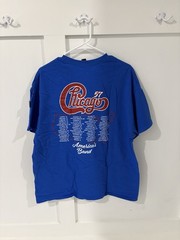 Chicago Men’s America’s Band Graphic Print Crew Neck Tee XL Blue