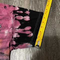 Outkast Bleach Wash Tie Dye Shirt Black Orange Purple Medium Large