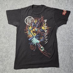 Yu-Gi-Oh Dark Magician Graphic T Shirt Men’s Small Black Anime Manga ©1996