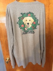 NWT Vineyard Vines Retriever Dog Long Sleeve Holidays Shirt Men’s XXL