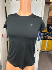 Champion Mens XS Black T-Shirt Tee Wicking + Anti Odor