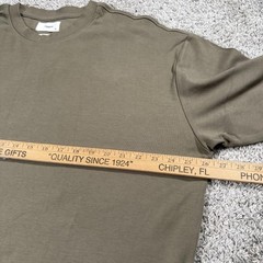 Reserved Supply Shirt Mens XL Green Oversized Stretch Basic Tee Crewneck Tagless