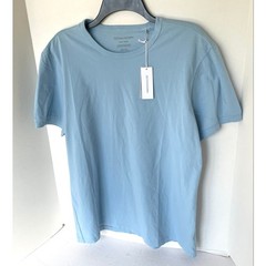 Outerknown Sojourn Tee Mens Medium Blue L Organic Cotton Short Sleeve Shirt