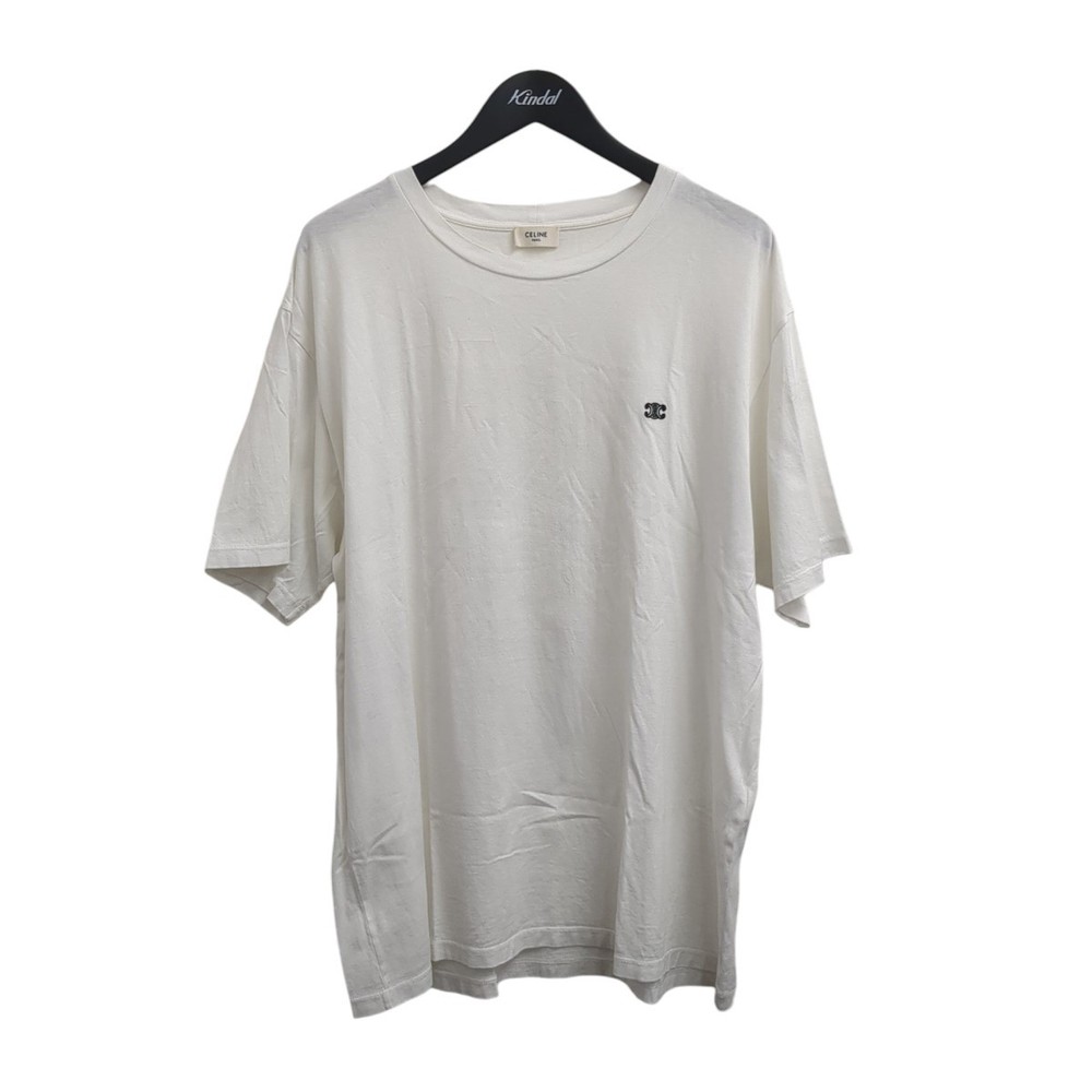 CELINE 2X041671Q.01OB T-Shirt White L Short Sleeve 25SS 0683