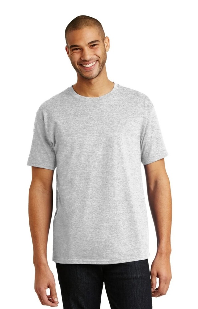 Hanes 5250 Mens Short Sleeve Authentic 100% Cotton Crew Neck Stylish T-Shirt L