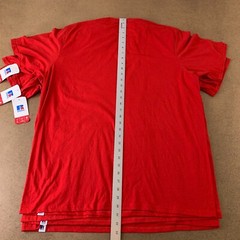 Lot of 3 Russell Athletic Men’s Size XL Red Short Sleeve Performance T-Shirt NWT
