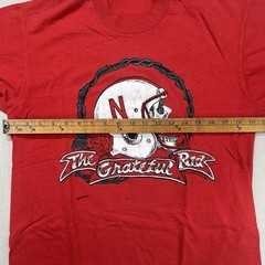 Vintage 1987 Grateful Dead Red Parody University Of Nebraska Red Shirt Large