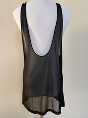 NWT Saint Laurent YSL Runway Scoop Plunging U Sleeveless Tank Top Shirt XS $1650