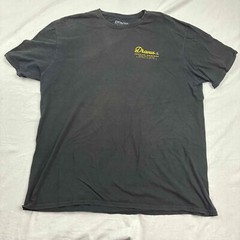 Dravus Co. Mens Graphic T-Shirt Black Yellow Crew XL Heading Nowhere