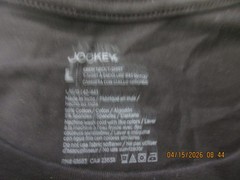 1 NWOT Jockey Men’s Black Crew Tee T-Shirt Size Large 42-44