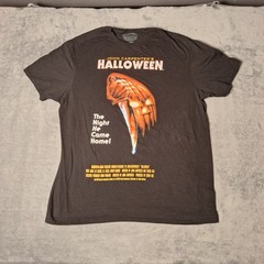 Halloween 1978 Classic Movie Poster Large Black T-Shirt Michael Myers Horror Tee