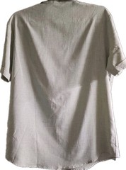 COOFANDY Men’s Casual Linen Button Down Shirt Short Sleeve Beach Shirt NEW Med.