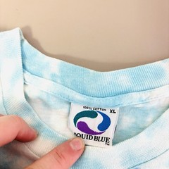 Vintage 90s Liquid Blue T Shirt Coral Reef AOP 1992 Ocean Aquatic Paradise VTG