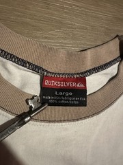 Vintage made in USA Quiksilver Men’s L White Cotton Short Sleeve T shirt