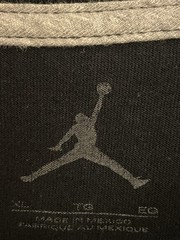 Air Jordan Cotton TShirt Mens XL Black Solid Jumpman Flight Logo Tee