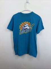 Enemy Ink Solar Bears Hockey Unisex Adult Medium Made in Orlando Blue T-shirt