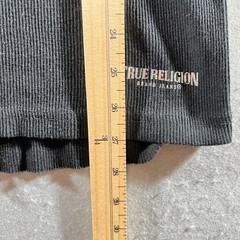855 | True Religion Ribbed Racerback Logo Graphic Tank Top Black Mens 2XL