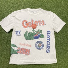 Hollister Boxy Florida Gators Graphic Tee Large L White Short Sleeve Crew Neck