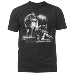 Wild Wolves Scene Wilderness Outdoor Wildlife Nature T-shirt