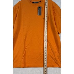 NWT Greg Norman Mens Orange Short Sleeve Shark Logo Crew Neck T-Shirt Summer -M-