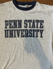 Gear For Sports Gray Penn State University T Shirt Mens Large Made In USA RETRO