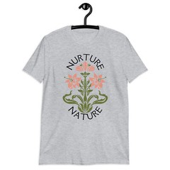 Nurture Nature Flower Graphic T-Shirt – Comfortable and Stylish Casual Wear