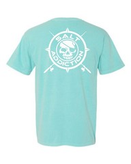 Salt Addiction Nautical Compass Fishing Short Sleeve T Shirt ocean