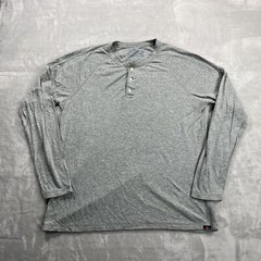 2- Faherty Shirt Men’s XL Blue Henley Cloud Cotton Long Sleeve Pima Cotton Modal