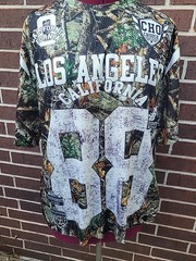 ROMWE Street Life Men’s 88 Number Branches Short Sleeve Jersey T-Shirt Size Med