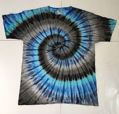 *New* 2XL – Sm Handmade Tie Dye, Electric Graphite, Crew or V-Neck