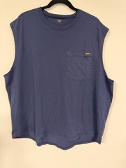 Brahma Men’s Big & Tall Cotton Blend Muscle Tank Top with Pocket