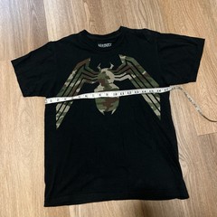 Marvel Spider-Man Camo Venom Graphic Black T Shirt Size Small