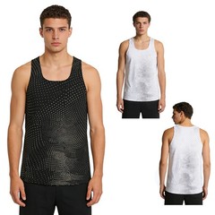 Men Tops Summer Vest Gym Streetwear Soft Clubwear Menswear Shirts Square Neck