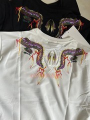 Men’s Dragon Embroidered T-Shirt Casual Short Sleeve Summer Ethnic Style Top