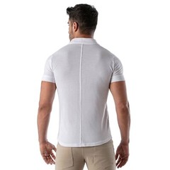 TOF PARIS T-Shirts Short-Sleeved Cotton Pique Shirt White 33