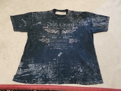 Salvage Death Cheaters Distressed Men’s Size Large Tshirt Rare