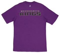 FISLL NBA Men’s Sacramento Kings Team Color, Name and Logo Premium T-Shirt