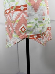 PacSun Scallop Fit Aztec Print T-Shirt Size Medium