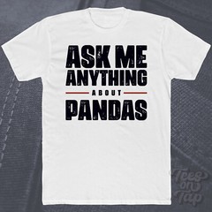 ASK ME ANYTHING ABOUT PANDAS T-SHIRT wildlife endangered species mammals nature