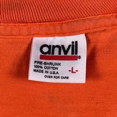 Vtg T Shirt Mens Large Amharic Ethiopian Eritrea Orange Single Stitch USA
