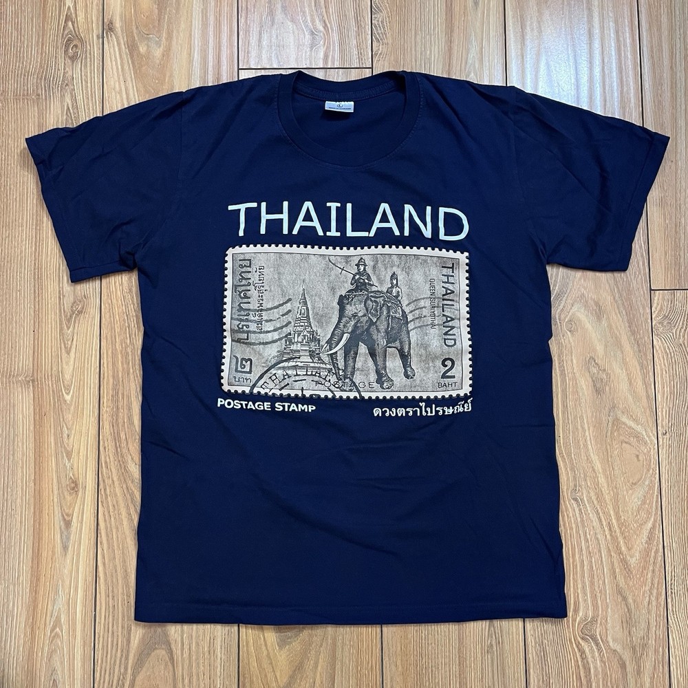 Thailand Postage Stamp T-Shirt Size L