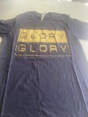 Heather Dark Gray with gold” Glory/Glory logo