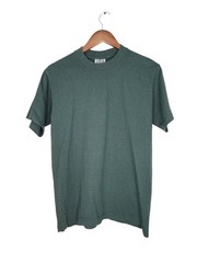 Pro 5 Super Heavy Cotton Crew Neck Short Sleeve Tee in Green Size M