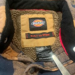 Mens Dickies Heavy Duty Flannel Jacket Size 2XL